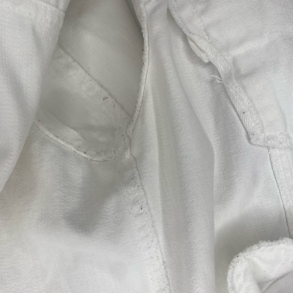 Old Navy White Distressed Jean Jacket - Picture 8 of 11